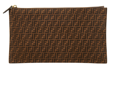 Medium Fendi Zucca Flat Pouch, front view